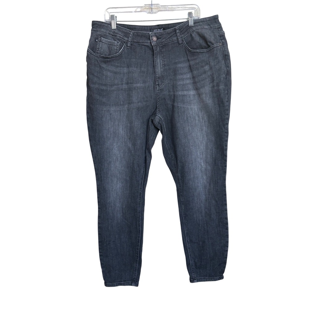 Judy Blue Los Angeles Skinny Fit Jeans Washed Black Grey JB8858 Women Size 20W